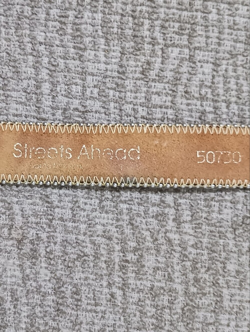 Vintage Streets Ahead Italian Leather Belt - Picture 12 of 16
